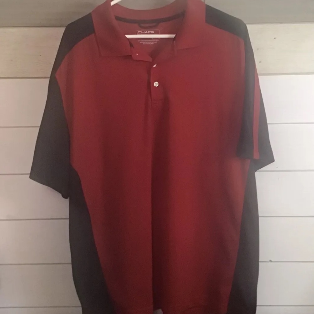 "Men's XXL Chaps Polo Shirt: Versatile Style for Golf, Bowling, BBQ, and Casual